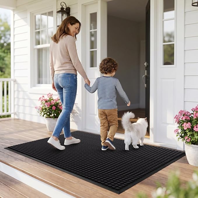 Front Door Mat Outside Entrance, Heavy Duty Waterproof Doormat | 61.5"x36" - Image 8