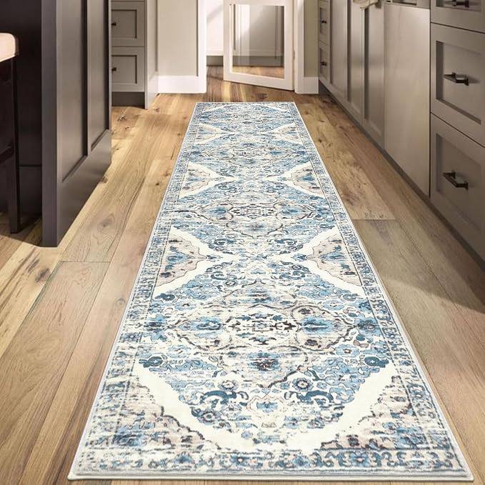 HEBE Hallway Runner Rug 2'8''x12', Washable Non Slip Kitchen Rug Runner | Soft by HEBE