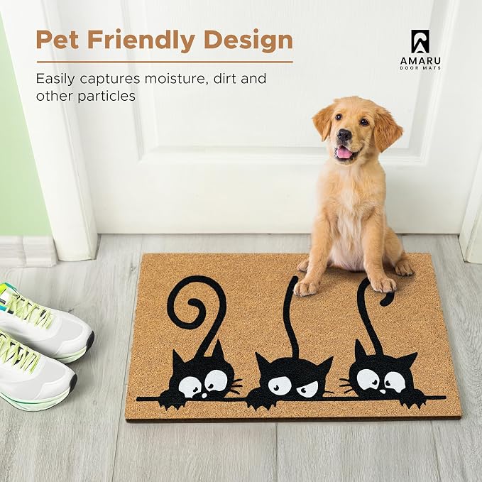 Coir Welcome Mat, 17 x 29 in | 100% Natural Coir, Anti-Shedding, Durable PVC - Image 7