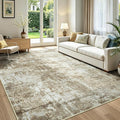 Rugflix 5x7 Area Rugs for Living Room, Washable Brown Large Rug | Machine by RugflixAreaRugs