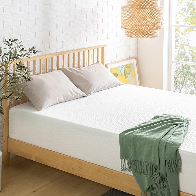 ZINUS 12 Inch Green Tea Essential Memory Foam Mattress, Queen, Mattress in A Box, Affordable Mattress, CertiPUR-US Certified