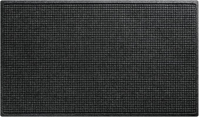 WaterHog Squares Front Door Mat Indoor Outdoor Entrance, All-Weather Mats | by WaterHog