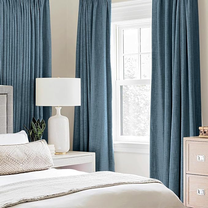 MIULEE 100% Blackout Linen Curtains - Image 2