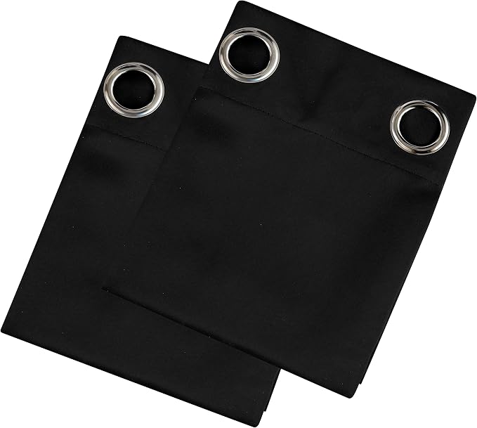 Blackout Curtains 42 x 63 inch/Black Curtains Set of 2 Panels/Thermal Insulated - Image 9
