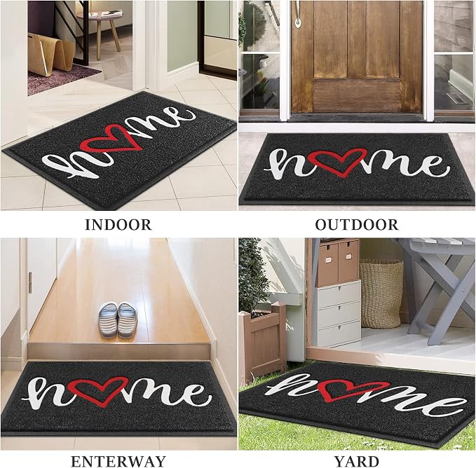 Door Mat Welcome Mat Floor Mat for Entryway, High Traffic Areas | Low Profile - Image 7