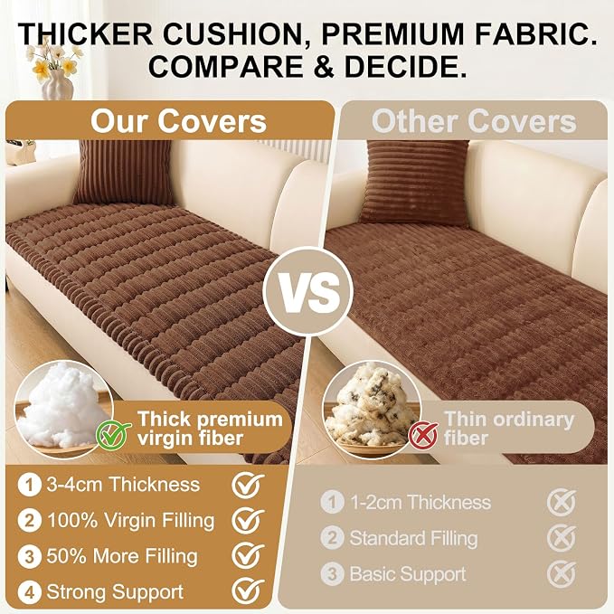 Smiry Couch Cover for Dogs, Non Slip Washable Sofa Protector for Pets | Soft - Image 4