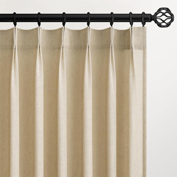 Topfinel Pinch Pleated Curtains 72 Inches Long 2 Panels Set, 40x72 inch Length by Topfinel