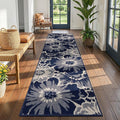 Findosom Hallway Runner Rug 2x8, Non Slip High-Low Textured Floral Washable by Findosom