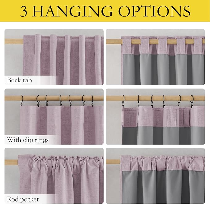 NICETOWN 100% Blackout Curtains - Image 3