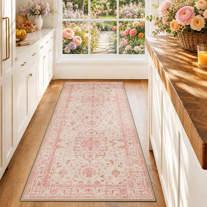 RELEANY Washable Area Rug, Runner 2'x6', Water Repellent, Pet Friendly by RELEANY