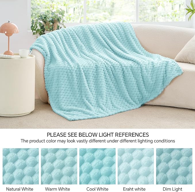 BEDELITE Cloud Blue Twin Blanket - Image 7