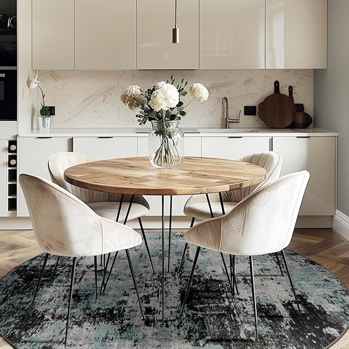 RELEANY Washable Round 6ft Area Rug - Image 3