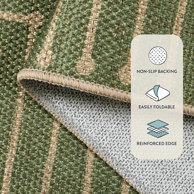 Lahome Green Runner Rug, 2x8 Washable Runner Rug - Image 4