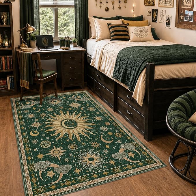 Vacuum-Friendly, 3x5 Washable Area Rug by meejou