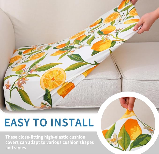 Printed Couch Cushion Covers, Sofa Covers Washable - Image 4