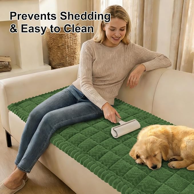 Smiry Couch Cover for Dogs, Non Slip Fuzzy Pet Sofa Covers Washable | Sofa - Image 4