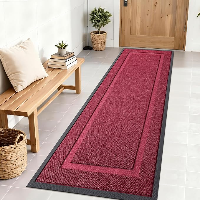 OLANLY Front Door Mat Outside 71x23, All-Season Heavy-Duty Rubber Doormat | by OLANLY