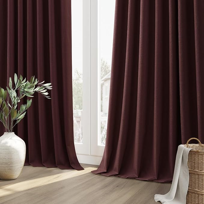 100% Blackout Curtains 96 Inch Length 2 Panels Set - Image 10