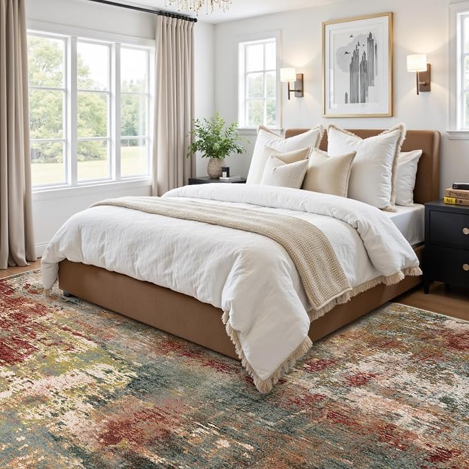 RELEANY Washable Square 9'x9' Area Rug - Image 7