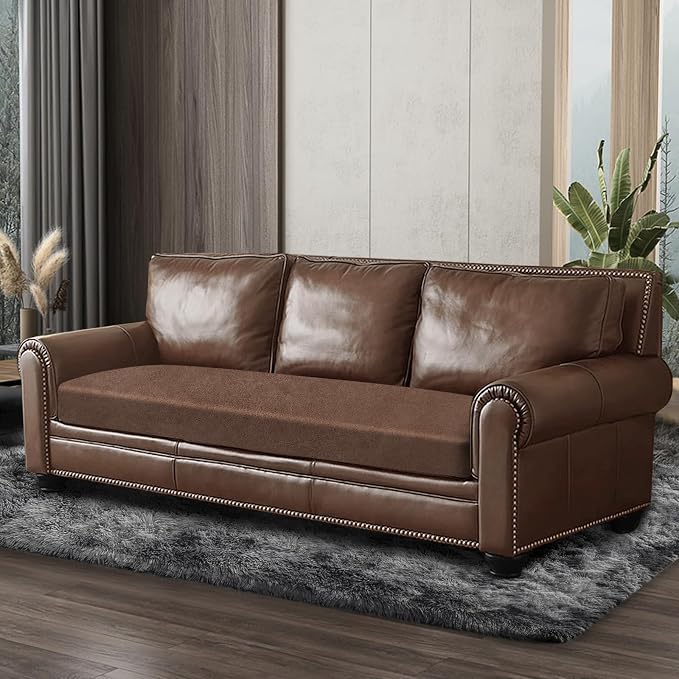 ANARACHON Leather Look Couch Cushion Covers Sofa Seat Slipcovers Sets Couches - Image 2