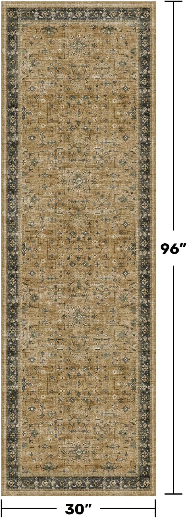 Distressed Taupe Washable Long Runners - Image 2