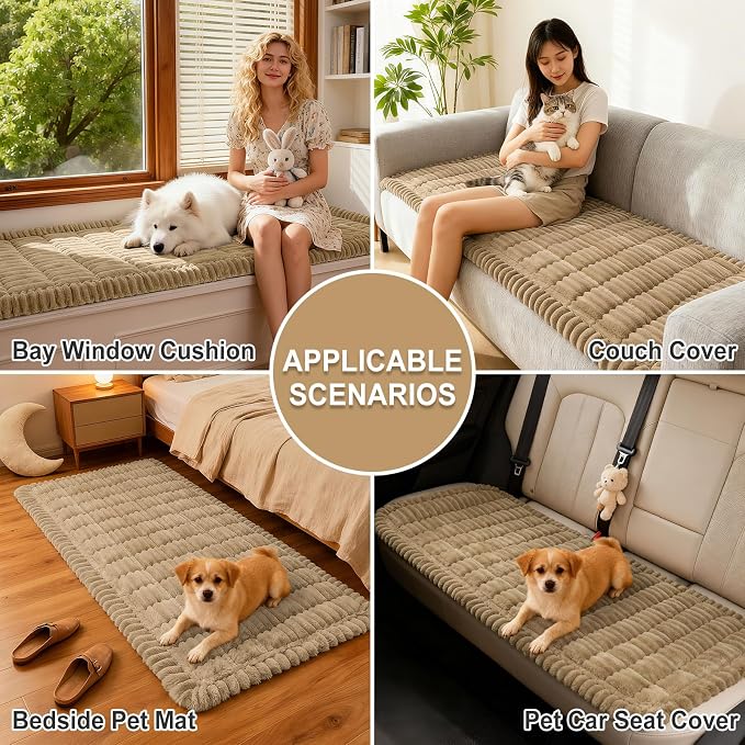 Couch Cover for Dogs, Washable Non Slip Plush Flannel Sofa Protector | Thick - Image 4