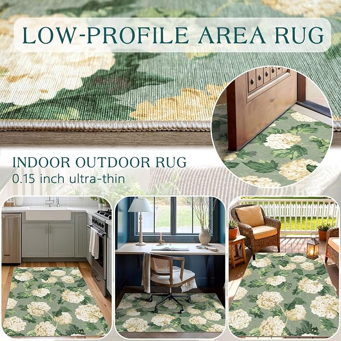 3x5 Floral Entry Rug - Image 5