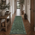 Schweek 2x6 Hallway Runner Rug Washable Non Slip Runners Vintage Green | by Schweek