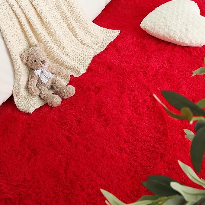 LOCHAS 2x3 Area Rugs Fluffy Living Room Carpets - Image 5