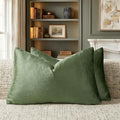 GIGIZAZA Olive Green Velvet Throw Pillow Covers 12x20 Pack of 2 | Decorative by GIGIZAZAFocusingonhomedecoration