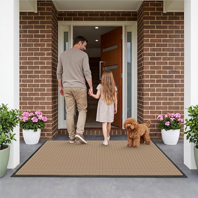 Front Door Mat Outside Entrance, Heavy Duty Waterproof Doormat | 47.5"x35.5" - Image 9