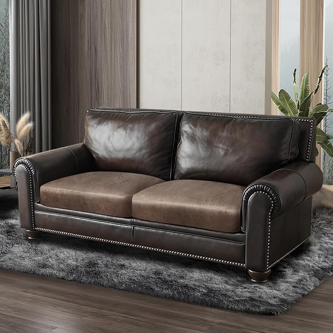 ANARACHON Leather Look Couch Cushion Covers Sofa Seat Slipcovers Sets Couches - Image 8