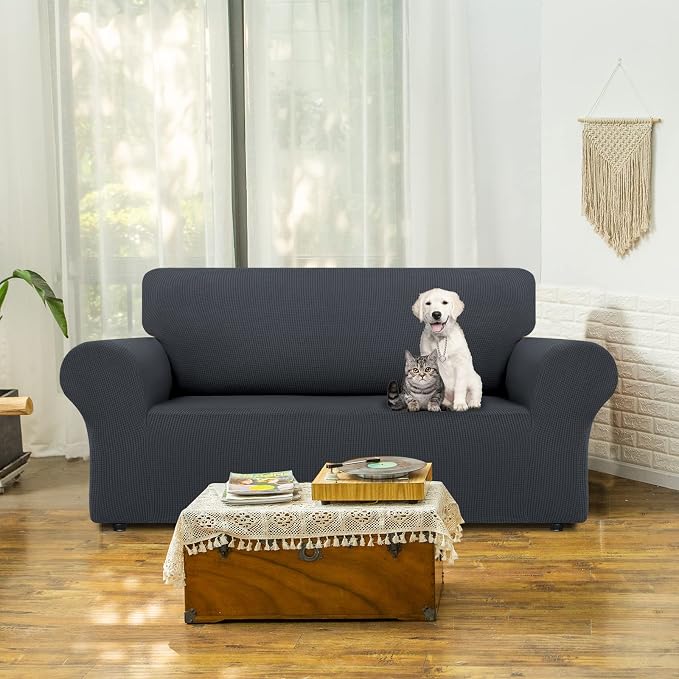 LURKA Stretch Loveseat Sofa Slipcovers 1 Piece Couch Covers - Image 2