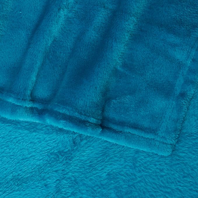 Bedsure GentleSoft Fleece Blanket Twin Size Teal - Image 3