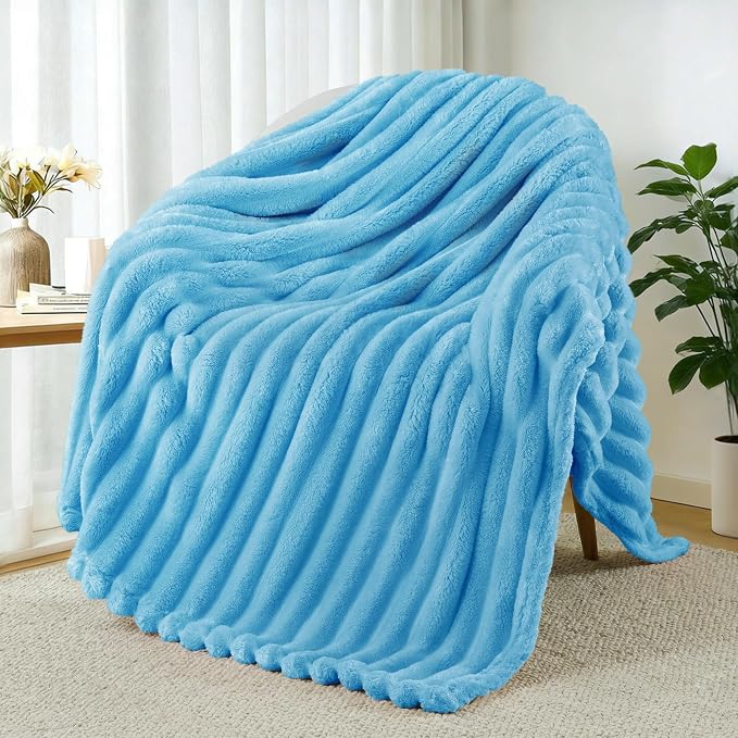 Exclusivo Mezcla Striped Fleece Throw Blanket by ExclusivoMezcla