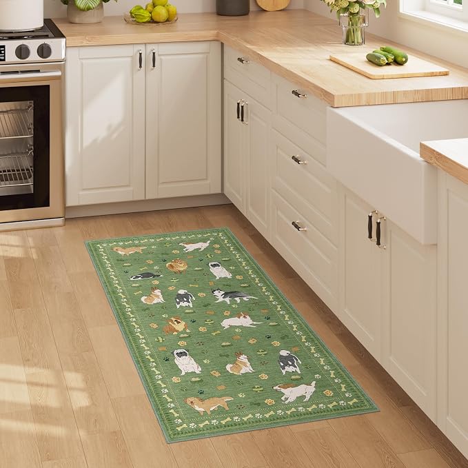 DUKINO 2x4 Rug Runner, Washable Dog Bathroom Rug Soft Non Slip, Non-Shedding - Image 7