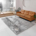 linmopm Faux Fur Rug Sheepskin Shag Fluffy Fuzzy 6x9 ft Grey Rugs by Limopmfauxfurproducts