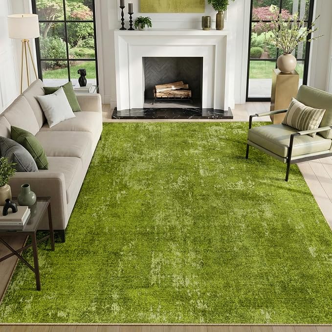 RELEANY Washable 9'x12' Abstract Area Rug by RELEANY
