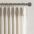 Topfinel 102 Inch Curtains 2 Panels Set, Two Packs Pinch Pleat Back Tab Linen by Topfinel