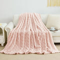 Aganear Fleece Throw Blanket for Couch Sofa 60"x80" Pink | Lightweight Fuzzy by Aganear