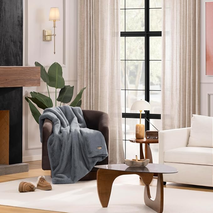UGG Euphoria Throw Blanket, Plush Faux Fur Blanket, Ultra Plush, OEKO-TEX - Image 2