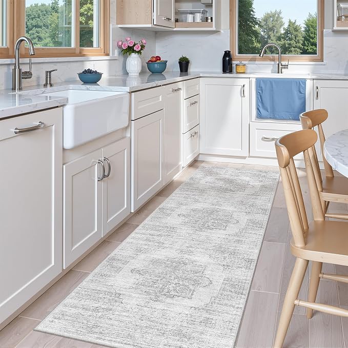 2x6 Runner Rug Non Slip, Washable Hallway Runner Rug, Nursery Room, Soft Runner - Image 3