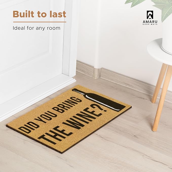 Coir Welcome Mat, 17 x 29 in | 100% Natural Coir, Anti-Shedding, Durable PVC - Image 7