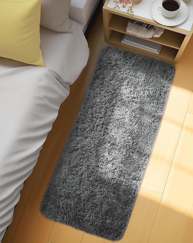 Ophanie Runner Rug for Hallway, 2x5 Upgrade Non-Slip Fluffy Soft Bedside Rugs - Image 6