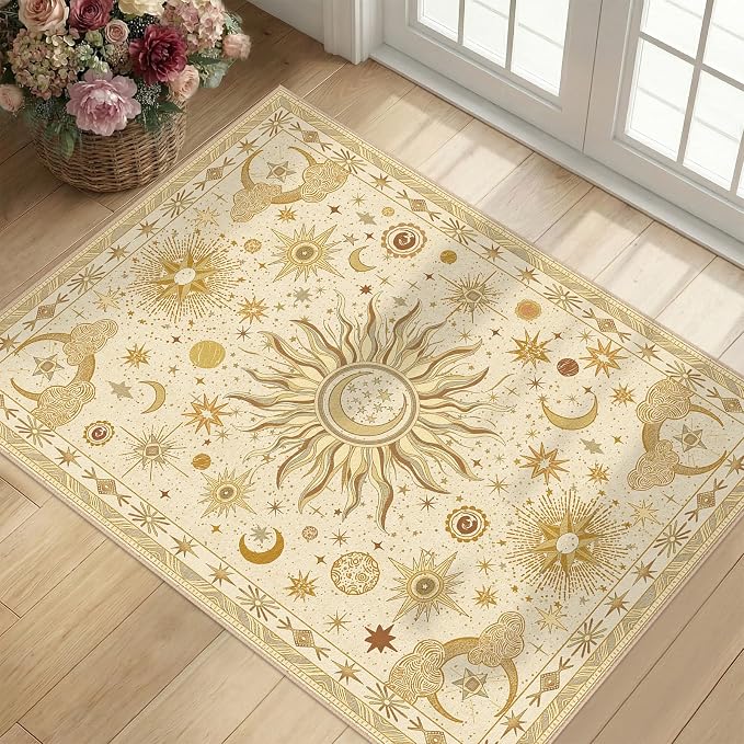 Vacuum-Friendly, 2x3 Washable Area Rug by meejou