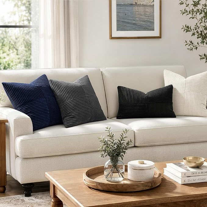 MIULEE Grey Decorative Throw Pillow Covers - Image 4