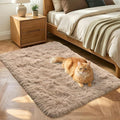 Noahas 2x4 Beige Fluffy Soft Runner Rug Non-Slip by ModernHomeDecor