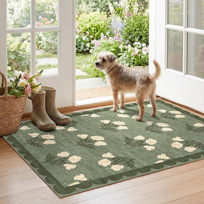 Floral Outdoor Rug by Othilic