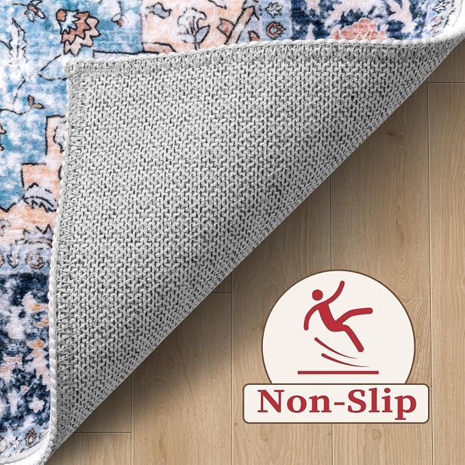 SERISSA 2x4 Washable Non Slip Boho Runner Rug - Image 4