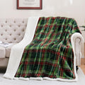 PU MEI Sherpa Fleece Throw Blanket 80" x 90" Reversible Plush Fluffy Large Big by HOME